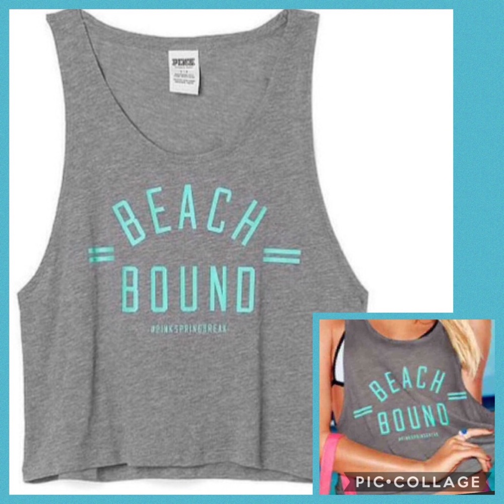VS PINK Spring Break Crop Top Tank